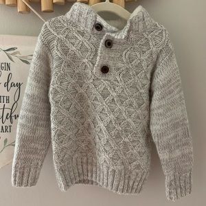 Little Lad sweater with elbow patches